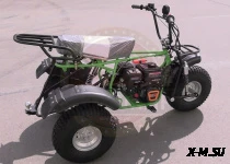 Трицикл ТРИТОН 2, САФАРИ 3LЕ-10 лс KP270E-R (длинное седло, сзади 2 амортизатора Урал)