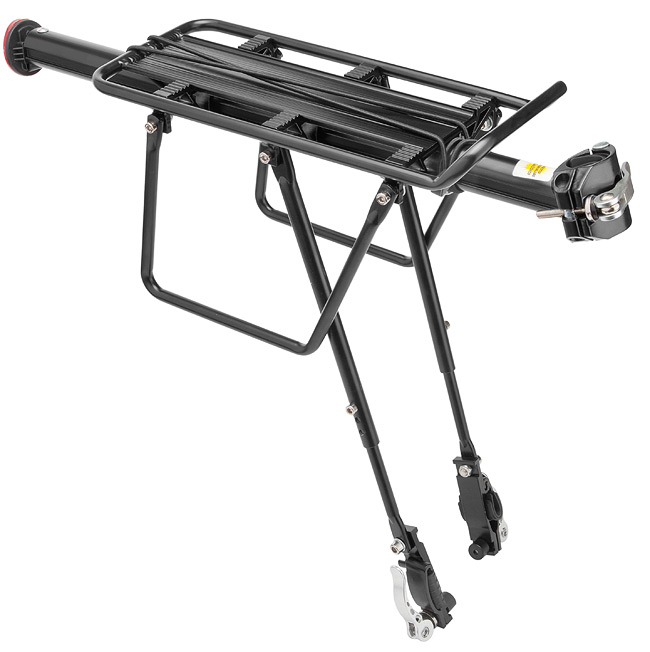 Багажник 20"-28" BLF-H27-3 универсальный быстросъёмный алюминиевый чёрный 10056