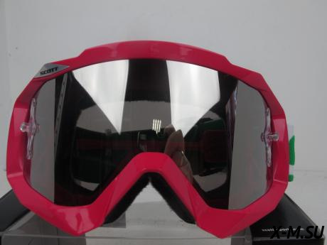 Очки Hustle MX SCOTT мото rubine red/white/silver chrome Очки Hustle MX SCOTT мото rubine red/white/silver chrome
