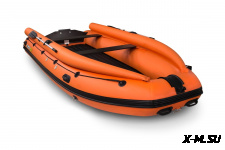 Лодка надувная моторная SOLAR-420 Strela Jet tunnel с фальшбортом