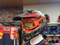 Шлем кроссовый HETOSHI OF836 EXOSS CROSS PRO MX289 цв.Черно-красно-желтый Матовый р.M
