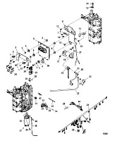 Электрические компоненты 4-Х ТАКТНОГО ПЛМ MERCURY 50 Серийный номер от 1C000001 до 1C050251