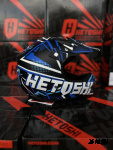Шлем кроссовый детский HETOSHI Cross-Kids KY-B12 цв.Сине-черно-белый Матовый р.Y-S