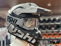 Шлем кроссовый HETOSHI OF836 EXOSS CROSS PRO MX289 цв.Серый с черными вставками Матовый р.XL