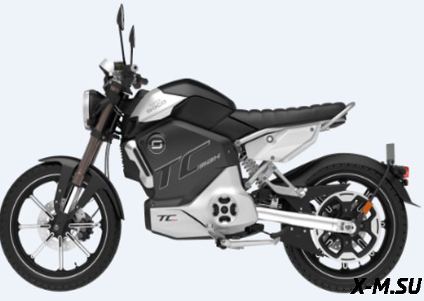 Электромотоцикл SUPER SOCO TC Max  (CBS brake) 72В/45Ач (литые диски)