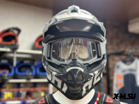 Шлем кроссовый HETOSHI OF836 EXOSS CROSS PRO MX289 цв.Серый с черными вставками Матовый р.XXL