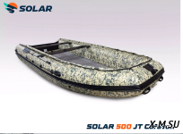 Лодка надувная моторная solar-500 caravan jet tunnel