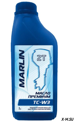 Масло MARLIN Премиум 2Т, TC-W3 полусинт. 1л
