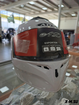 Шлем модуляр HETOSHI X-202 (светополоса,USB-кабель,встр.батарея) цв. Белый р.S  