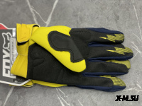 Перчатки взрослые FOX XD2-1 цв. Сине-желтый  р. XL