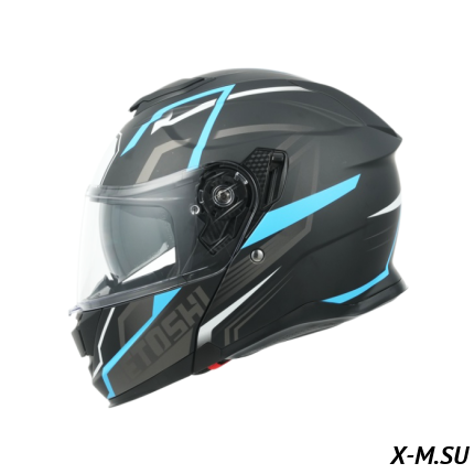 Шлем модуляр HETOSHI FF935 Shogun цв.Черно-сине-белый  р.XL