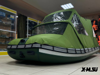 Ходовой комб. (носовой+основной) тент MISHIMO 380 RAPID, RAPID PRO зеленый